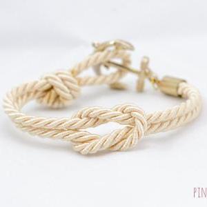 Ivory Nautical Anchor Bracelet , Na..